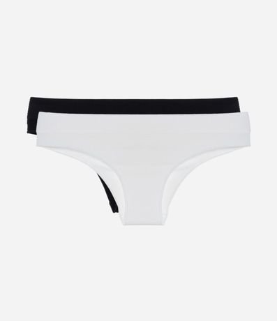 Kit 02 Bombachas Bikini Básicas con Textura