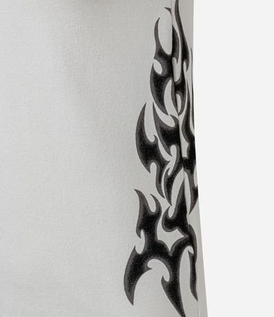 Musculosa Muscle en Rib de  Algodón con Estampa Tribal 9