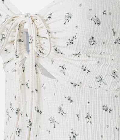 Vestido New Midi con Busto Fruncido y Estampa Floral Liberty 7