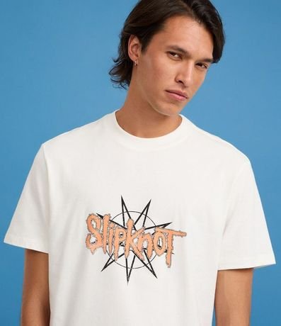 Remera Comfort en Algodón con Estampado de Slipknot 4