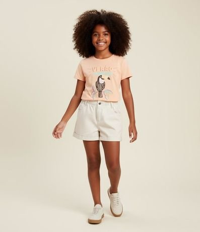 Remera Infantil con Estampa Tucan - Talle 7 a 14 años