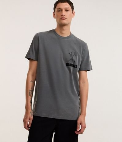Remera Comfort en Algodón con Estampa Ramones 2