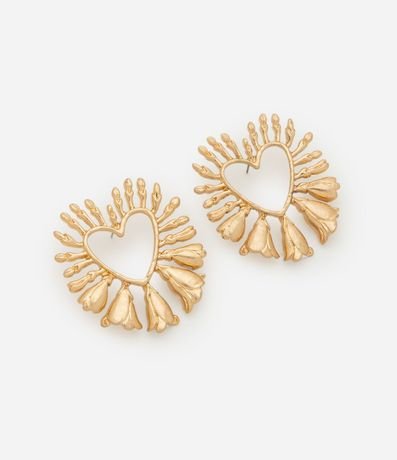 Caravana Botón Cutout en Metal con Formato de Corazón