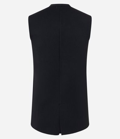 Chaleco Alargado en Punto con Abotonado traspasado 7