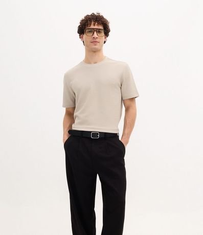 Pantalón Wide Leg con Bolsillo y Friso Sastre 4
