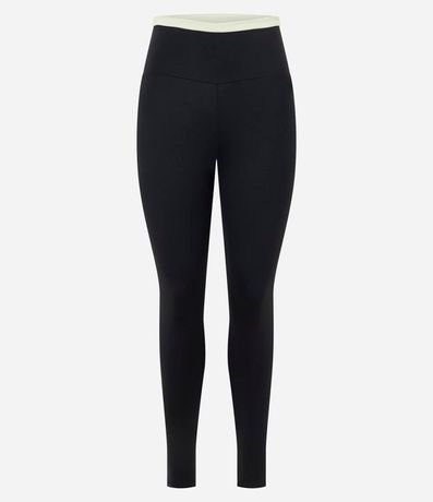 Pantalón Legging Deportiva con Cintura Contrastante