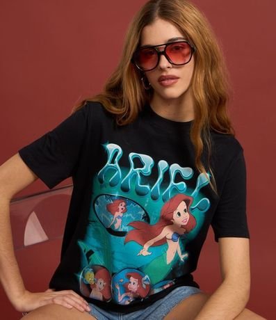 Remera T-shirt en Algodón con Estampa Ariel 5