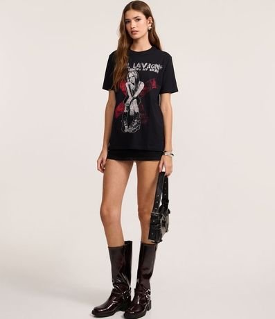 Remera T-Shirt en Algodón con Estampa Avril Lavigne 2
