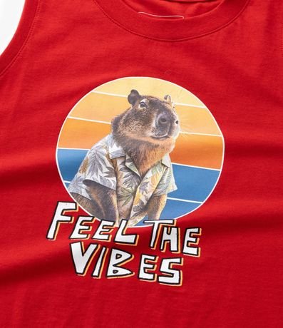 Musculosa Infantil con Estampa de Carpincho - Talle 5 a 14 años 5