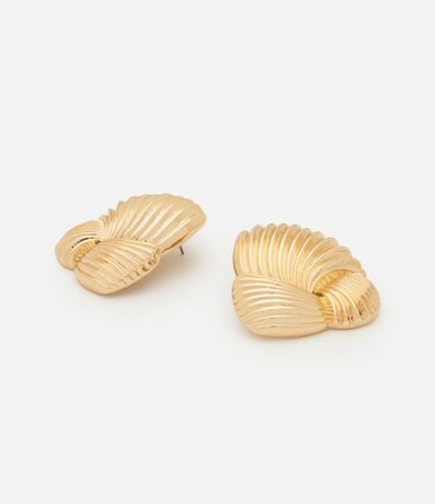 Caravana Botón en Metal con Nudo y Efecto Espiral Ondas 2