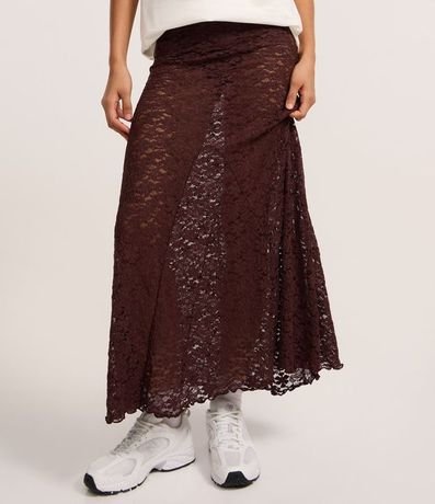 Pollera Larga en Encaje Floral 4