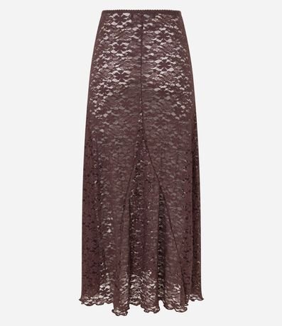 Pollera Larga en Encaje Floral 8