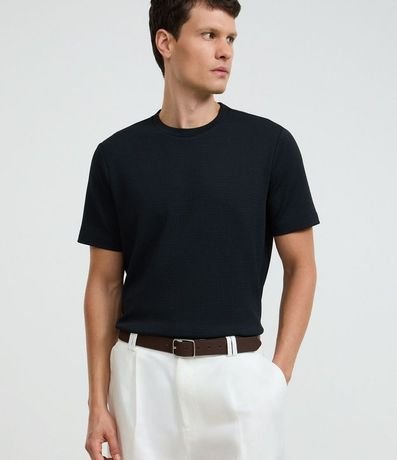 Cinturón en Material Sintético con Hebilla Fina 3