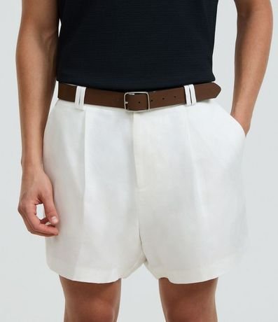 Cinturón en Material Sintético con Hebilla Fina 5