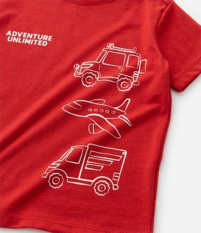 Remera Infantil con Estampa Coches y Avión - Talle 1 a 6 años 6