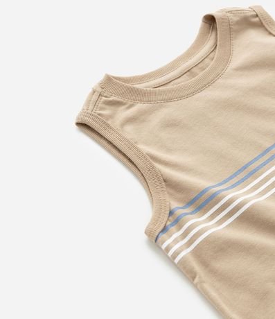 Musculosa Infantil con Estampa de Rayas y Ondas - Talle 1 a 6 años 5