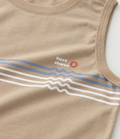 Musculosa Infantil con Estampa de Rayas y Ondas - Talle 1 a 6 años 6