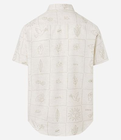 Camisa Regular en Algodón con Bordado Floral 10