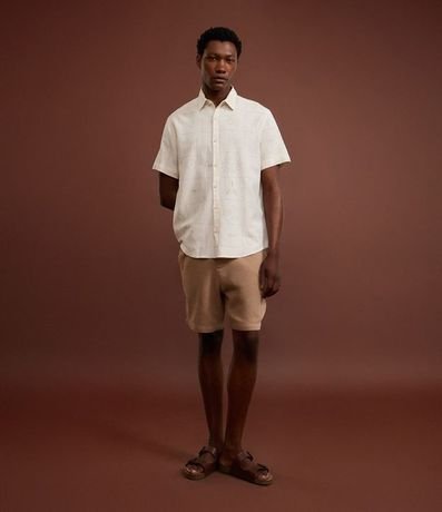 Camisa Regular en Algodón con Bordado Floral 6