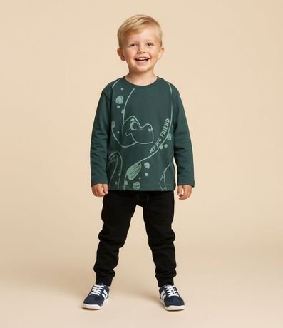 Remera Infantil con Estampa de Dinosaurio - Talle 1 a 6 años