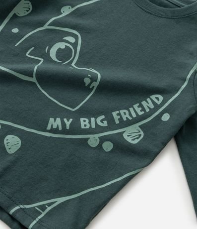 Remera Infantil con Estampa de Dinosaurio - Talle 1 a 6 años 6