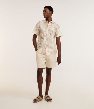 Camisa Comfort en Algodón con Estampa Floral Follaje 2