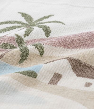 Camisa Boxy en Tricolina con Estampa Playa Tropical 10