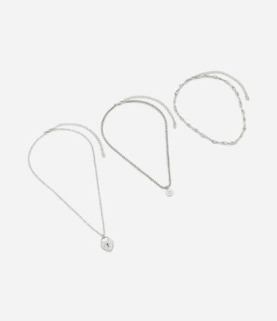 Collar Capas con Cadenas Metálicas y Colgantes 2