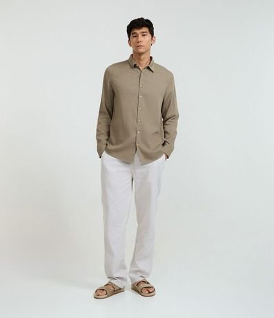 Camisa Comfort Básica en Algodón con Cuello Inglés 2