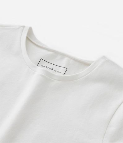 Blusa Infantil en Algodón con Drapeado Lateral - Talle 5 a 14 años 5