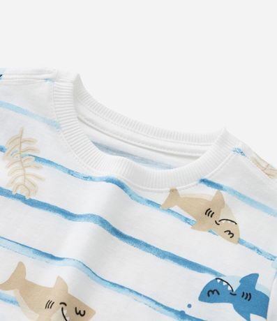 Remera Infantil con Estampa de Rayas Fondo del Mar - Talle 1 a 6 años 5