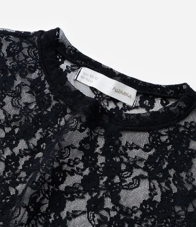 Blusa Infantil en Tule Encaje - Talle 7 a 14 años 6