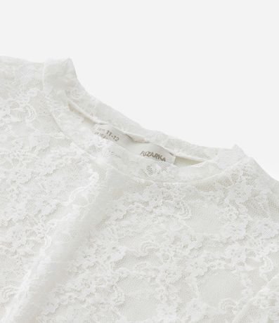 Blusa Infantil en Tule Encaje - Talle 7 a 14 años 6