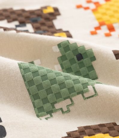 Remera Infantil con Estampa de Animais en Pixels - 1 a 6 años 3