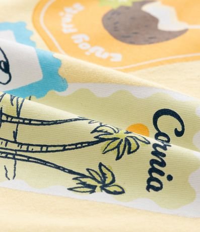 Musculosa Infantil con Estampado de Sellos Tropicales - Talle 1 a 6 años 3