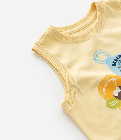 Musculosa Infantil con Estampado de Sellos Tropicales - Talle 1 a 6 años 4