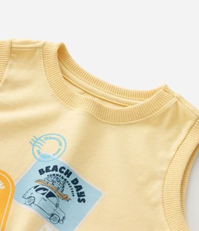 Musculosa Infantil con Estampado de Sellos Tropicales - Talle 1 a 6 años 5