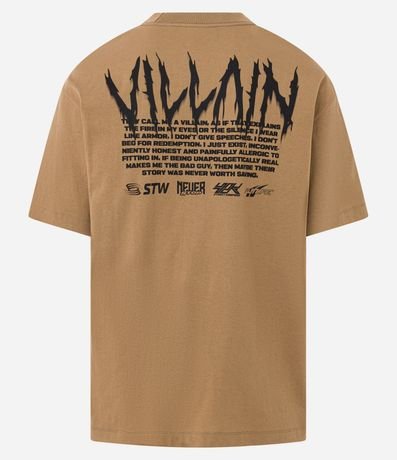 Remera Manga corta en Media Malla con Estampa Lettering Frente y Espalda 6