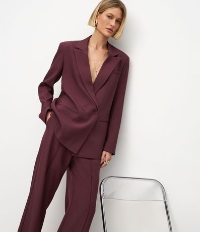 Blazer Oversized Sastre con Cierre Traspasado 7