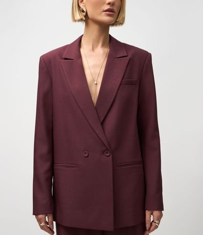 Blazer Oversized Sastre con Cierre Traspasado 6