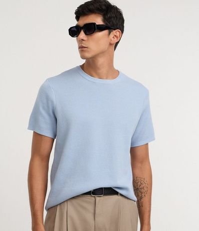 Remera Melange con Efecto en Punto 2