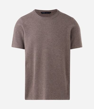 Remera Melange con Efecto en Punto 4