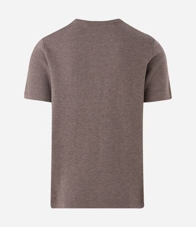 Remera Melange con Efecto en Punto 5