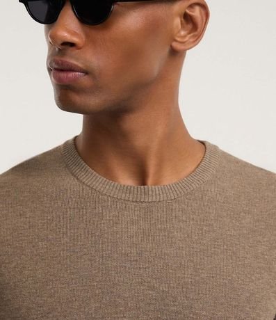 Remera Melange con Efecto en Punto 3