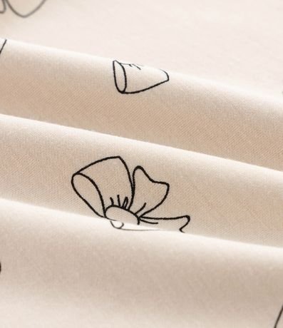 Saco Infantil en Modal con Estampado de Moñitas – Talle 0 a 18 Meses 4