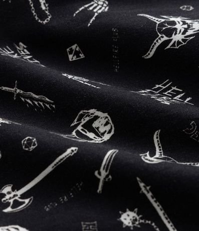 Calzoncillo Samba Canción en Tricolina con Estampado de Stranger Things 4