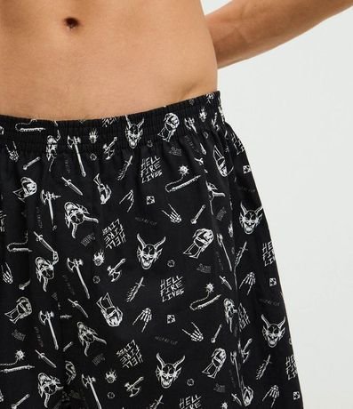 Calzoncillo Samba Canción en Tricolina con Estampado de Stranger Things 3