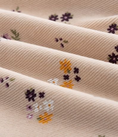 Vestido Infantil en Rib Floral con Volado y Media Can Can – Talle 0 a 18 Meses 10