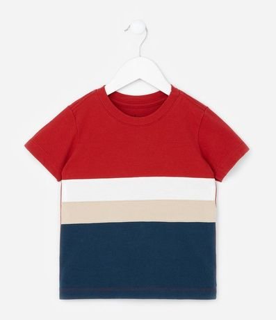 Remera Infantil con Bloques de Color - Talle 1 a 6 años