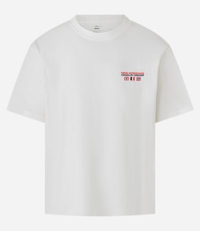 Remera Boxy en Malla con Estampa Frente y Espalda de Barco 5